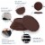 Barvivo Brown Drink Coaster Set of 8 - Protect Tables & Glasses Perspective: right