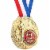 6-Pack 1st Place Gold Award Winner Medals w/ Ribbons 2.5  Diameter Perspective: right