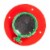 Plastic Transparent Bug Viewer Jar for Kids, with 3X Magnifying Lens,  Red and Green Perspective: right