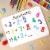 Wooden Numbers for Learning Games, Educational Tool (Rainbow Colors, 50 Pieces) Perspective: right
