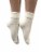 Legale Turn Cuff Rayon Socks - White Perspective: right