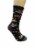Legale Dogs Sledding Christmas Crew Socks - Black Perspective: right