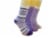 Legale Cozy Modern Stripe Pattern Crew Socks Perspective: right