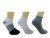 Legale Stripe Low Cut Rugby Socks - Grey Perspective: right