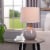 StyleCraft Cameron Ceramic Jug Table Lamp - Cream Perspective: right