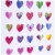Valentine's Day Card #33: Hallmark All Occasion Greeting Cards Pack Hearts (6 Cards with Envelopes) Perspective: right