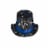 Ampro Happy New Year Stars Top Hat Perspective: right
