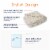 Cheer Collection Chunky Cable Knit Ultra Plush and Soft 100% Acrylic Accent Throw - 50 x 60 Perspective: right