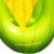 Swimline 90680M Giant 74 Inflatable Corn on the Cob Swimming Pool Float Lounger Perspective: right