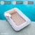 Swimline Luxe Edition Inflatable Suntan Tub Floating Pool Lounger, White & Gold Perspective: right