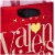 Valentine's Day Bag #69: Hallmark 6" Small Valentine's Day Gift Bag with Tissue (Gold Heart) Perspective: right