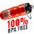 PRO BIKE TOOL 24oz (680ml) RED Insulated Bike Water Bottle - Easy Squeeze Sports Bottle Perspective: right