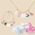 DoraDreamDeko 8th Birthday Silver Necklace, Charm Bracelet, Gifts for Girls Perspective: right