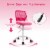Costway Office Task Desk Armless Chair Adjustable Mid Back Swivel Study Chair Perspective: right
