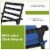 Costway 5PCS Outdoor Patio Dining Chair Table Set Cushioned Sofa Glass Garden Perspective: right