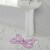 Bow Shaped Tufted Bath Rug Perspective: right