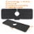 Silicone Faucet Mat Kitchen Sink Splash Guard Drain Mat 44.7X16cm Black Grey Black Perspective: right