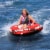 Airhead Mach 1 Inflatable Single Rider Towable Lake Ocean Water Tube Float, Red Perspective: right