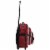 Everest Deluxe Wheeled Backpack - Burgundy/Gray Perspective: right