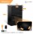 AOBABO 4 Drawer Lateral File Cabinet w/ Lock for Letter/Legal Size Paper, Black Perspective: right