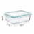 WHOLE HOUSEWARES | Glass Food Storage Containers Meal Prep, 3 Sizes | Airtight Lids . Perspective: right