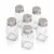 WHOLE HOUSEWARES | 2X3.5inch Stainless Steel Salt & Pepper Shakers Set | 3-Piece Pack Perspective: right