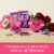 Ghirardelli® Milk Chocolate Caramel Duet Hearts Valentine Candy Perspective: right