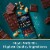 Ghirardelli® Intense Dark Sea Salt Almond Dark Chocolate Bar Perspective: right