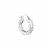 Elements Silver Plated 22mm Round Click-Top Hoop Earings Perspective: right