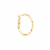 Elements 14K Gold Over Brass 30mm Tube Hoop Earrings Perspective: right