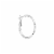 Elements Silver Plated 30mm Tube Hoop Earrings Perspective: right