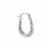 Elements Silver Plated Boxed Crystal Click-Top Hoop Earrings Perspective: right