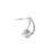 Elements Silver Plated 7.5mm Pearl Stud Earrings Perspective: right