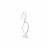Elements Silver Plated Pearl Twist Drop Earrings Perspective: right