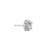 Elements Silver Plated Halo Stud Earrings Perspective: right