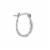 Elements Silver Plated Crystal Click-Top Hoop Earrings Perspective: right