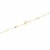 Elements 14K Gold Over Brass 18 Inch Beaded Station Chain Necklace Perspective: right