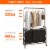 3 Bags Laundry Sorter With Garment Hanging Bar Laundry Hamper Rolling Cart Laundry Basket Or Perspective: right