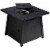 Gymax 30'' Square Gas Fire Pit Table Propane 50,000 BTU Patio Yard w/ Lava Rocks Perspective: right