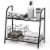 Gymax 2-tier Metal Plant Stand Shelf Flower Pot Holder Display Rack Shoe Organizer Perspective: right