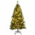 Gymax 5 ft Pre-lit Hinged Christmas Tree Holiday Decor w/ LED Lights Metal Stand Perspective: right