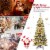 4.5ft Pre-lit Pencil Snow Flocked Pencil Christmas Tree Holiday Decoration Perspective: right