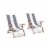 Arkwright Tie & Dry Beach Towel (2 Pack), 30x70 in, Alloy Perspective: right