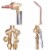 Portable Weld Torch Tank Kit Twin Tote Oxygen Acetylene Oxy Cutting Brazing DOT Perspective: right