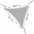 Yescom 25 Ft 97% UV Block Triangle Sun Shade Sail Canopy Cover Net for Patio Poolside Perspective: right