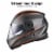 AHR RUN-M3 Modular Flip Up Helmet Full Face Dual Visor DOT Motorcycle Bike S Perspective: right