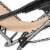 Zero Gravity Lounge Chair with Awning Leisure Chair Khaki Perspective: right