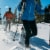 Crescent Moon Womens Athletic Trail Snowshoes w/ Crampons, Gold 13 Sapphire Blue Perspective: right