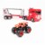 Monster Jam Official 2-in-1 Launch N’ Go Hauler Playset Perspective: right