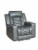 Emerald Home Furnishings Charcoal Manual Recliner Perspective: right